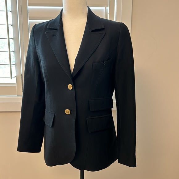 Smythe Dandy Linen Blazer Black size 10 - Picture 7 of 15